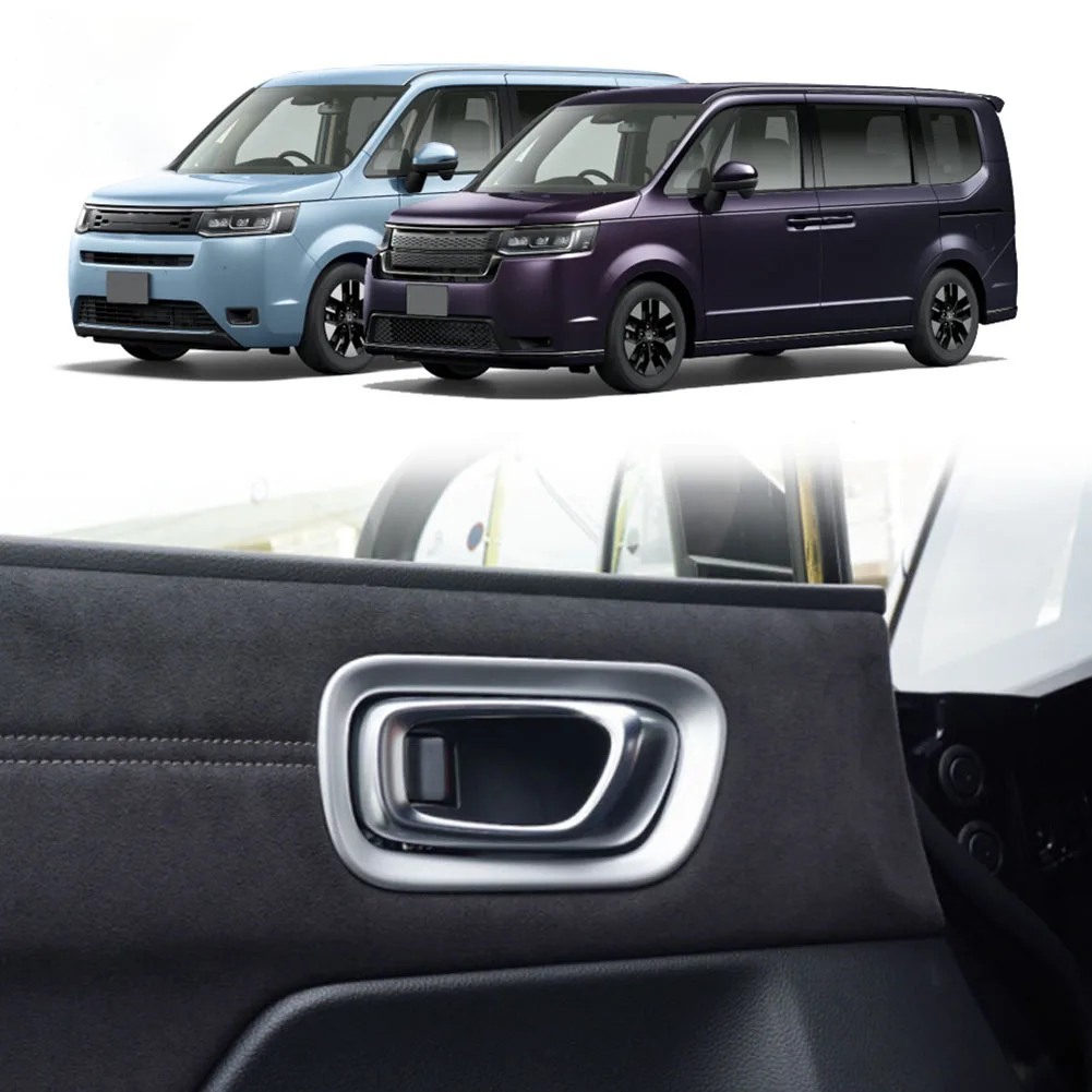 

Для Honda Stepwgn Spada внутренняя отделка Крышка отделка рама ABS дверная ручка внутренняя дверная чаша матовое серебро высокое качество