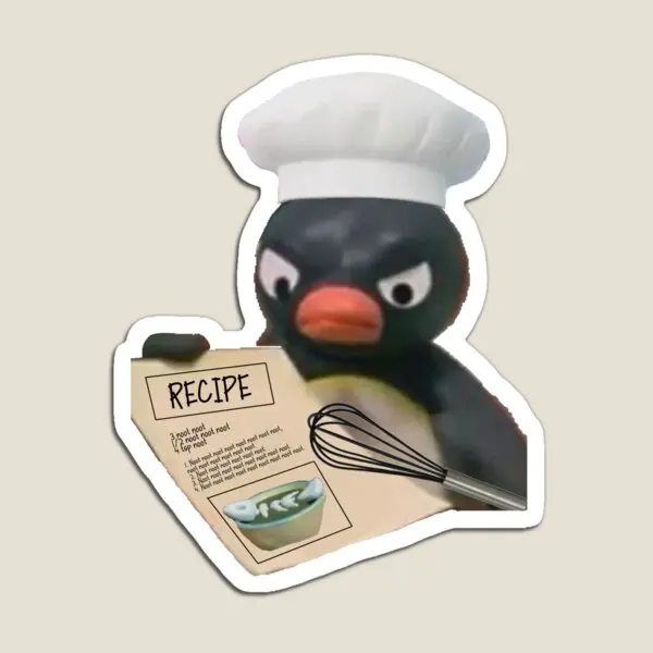 

Шеф-повар Pingu магнитный держатель детские наклейки Красочные Дети для дома для детской холодильника игрушка детский Декор Милый Забавный