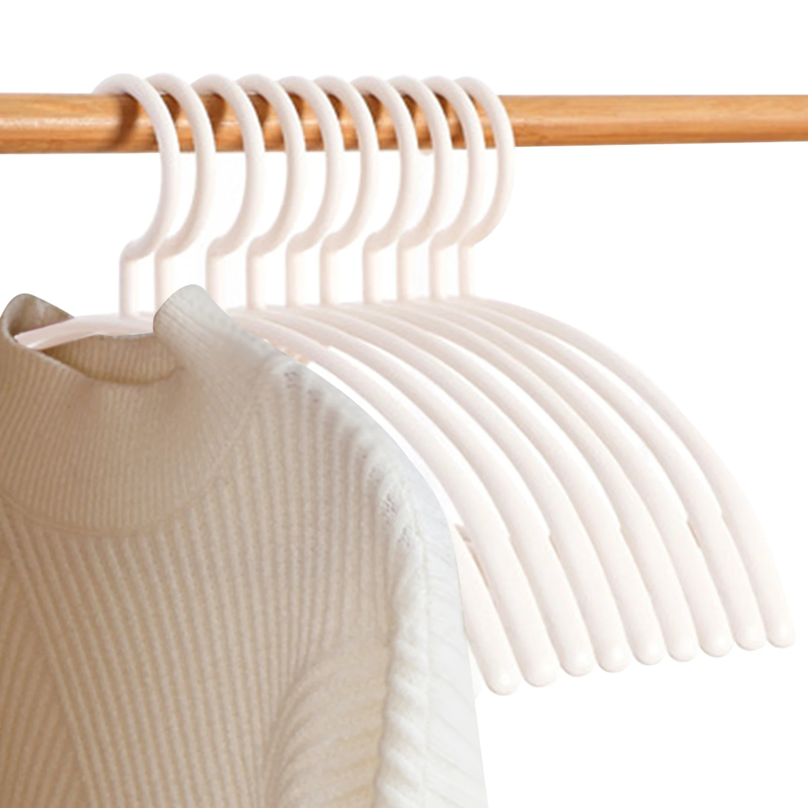 

10 шт./компл. Толстая широкая вешалка для одежды, вешалка для одежды, вешалка для хранения пальто, противоскользящий органайзер для гардероба...