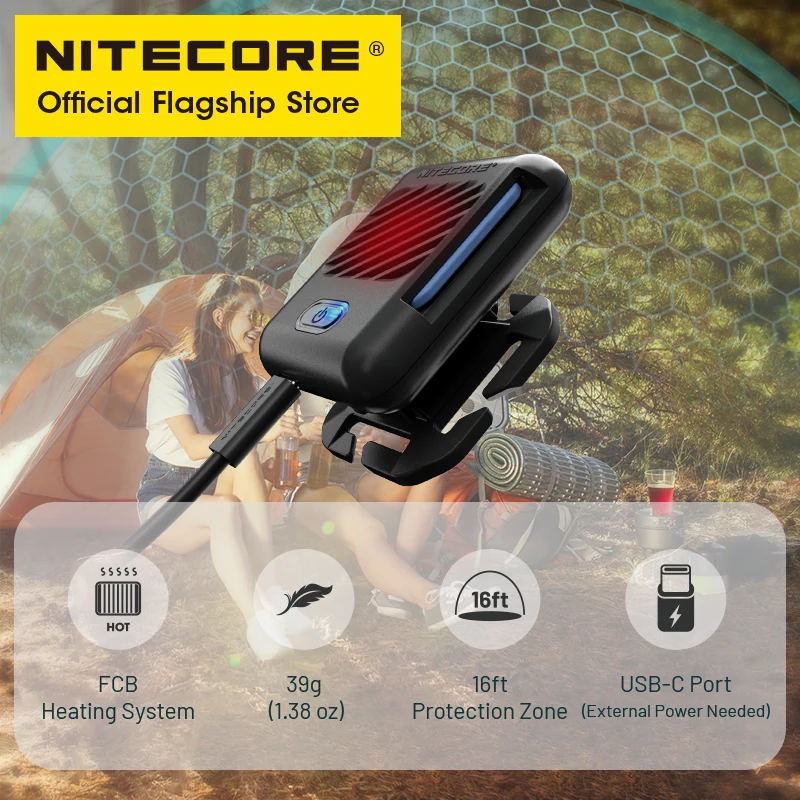 Портативный мини-Отпугиватель NITECORE EMR05 многофункциональный для летнего сезона