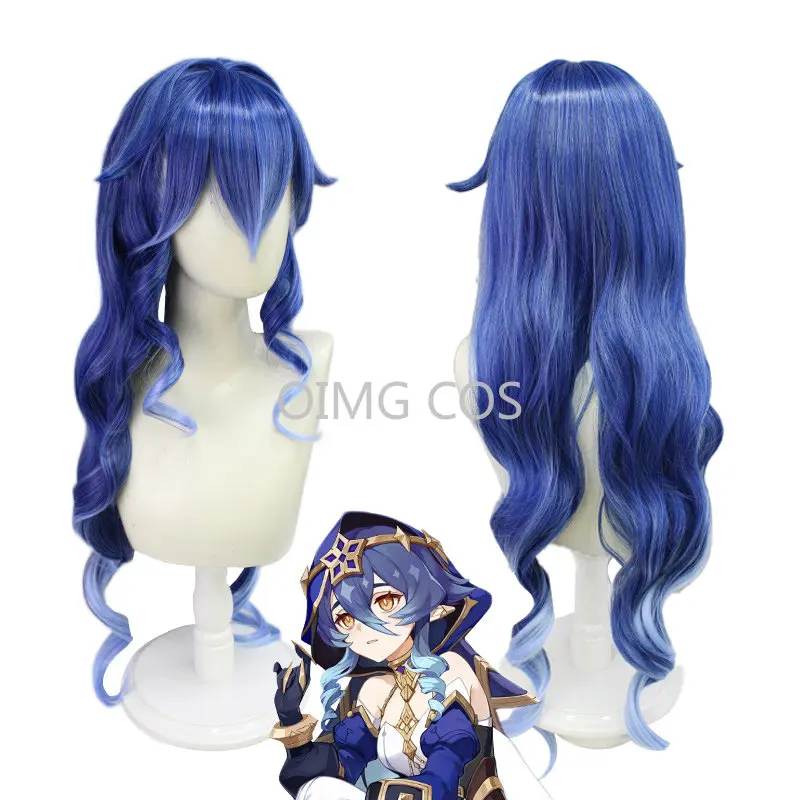 

Genshin Impact Layla Cosplay Wig Anime Halloween Costumes for Women Game