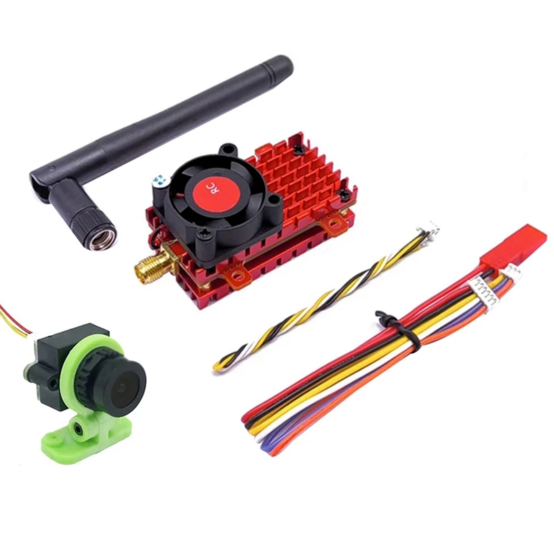 5 8G 48CH 2W FPV VTX + 1000TVL Cam аудио видео передатчик 2000 МВт Встроенный микрофон для