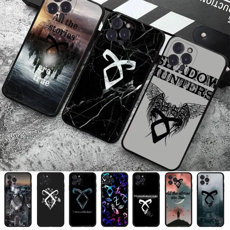 

YNDFCNB shadowhunters Phone Case For iPhone 8 7 6 6S Plus X SE 2020 XR XS 14 11 12 13 Mini Pro Max Mobile Case