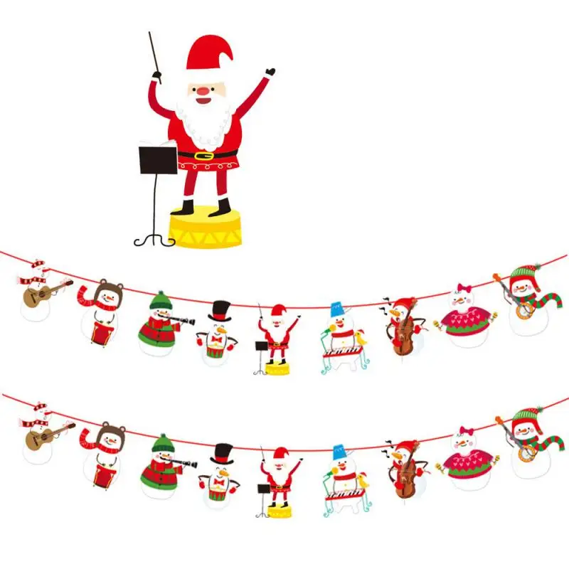Рождественский баннер 2024 рождественские украшения для дома гирлянда с