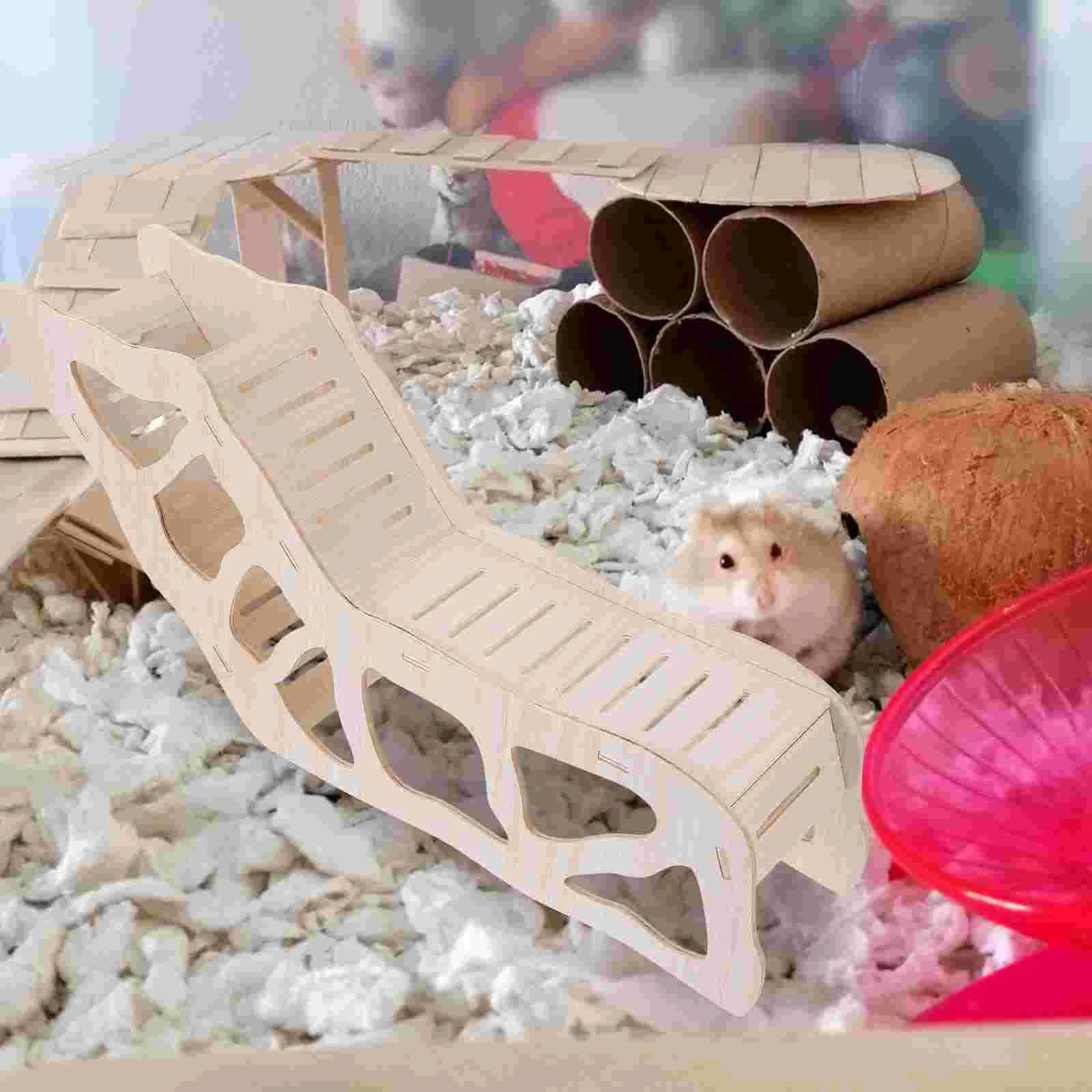 

Pet Ladder Hamster Wooden Ladder Animal Climbing Ladder Cage Ladder Guinea Toy