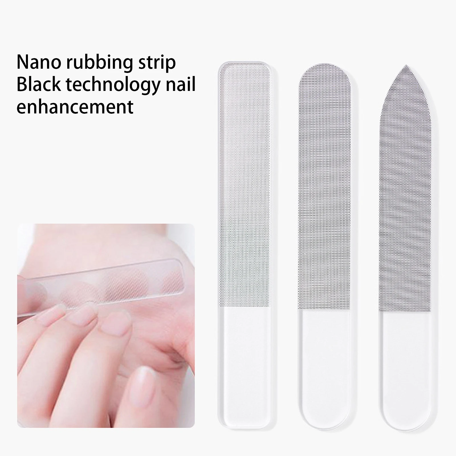 

Nail File Women Buffing Transparent Sanding Polishing Durable Nano Glass File Manicure Professional Nail Art Tools