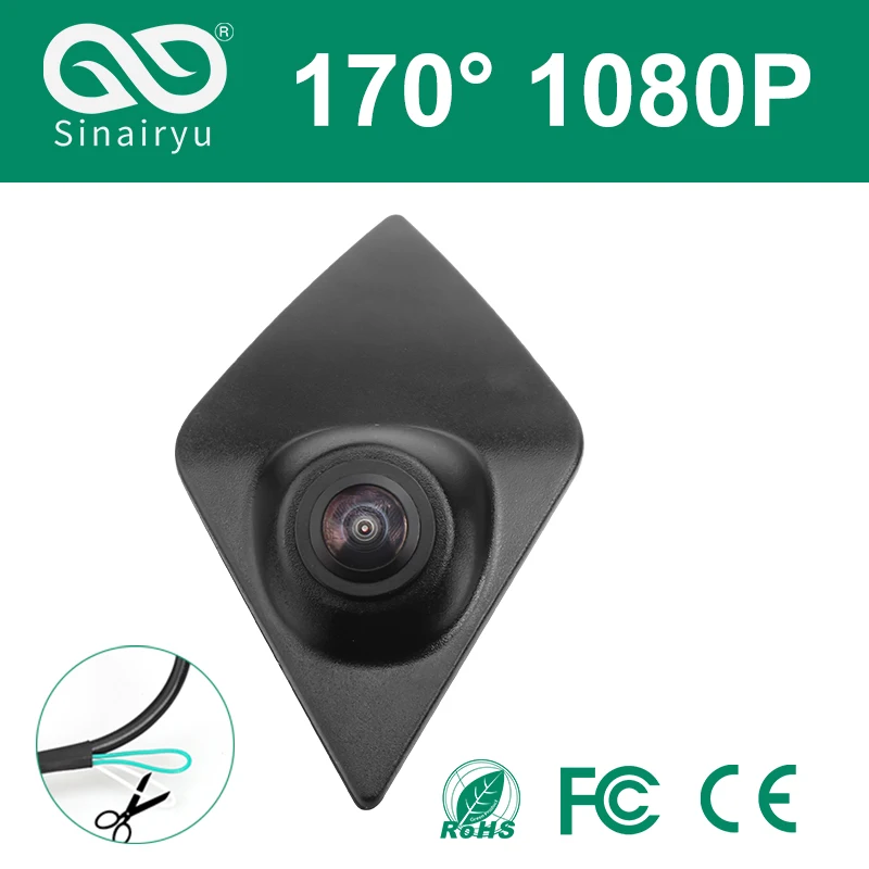 

Sinairyu AHD 1080P 170° Car Front View Camera For Renault Megane 2 Clio 4 RS Master 3 Kadjar Scenic Twingo Fluence Captur Trafic