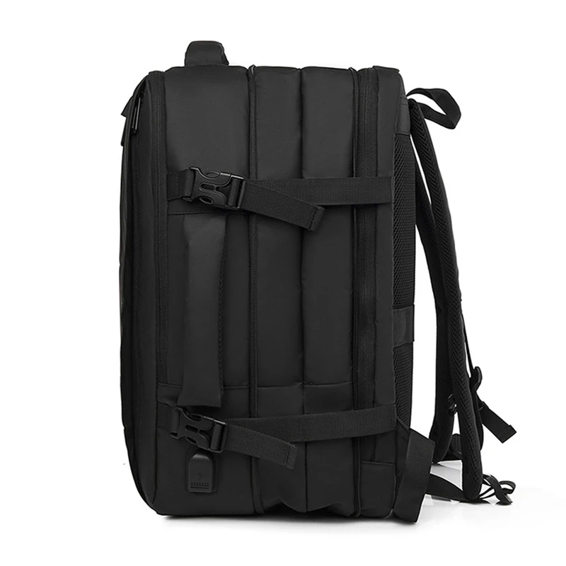 

Large Capacity Backpack Men Waterproof Oxford Black 15.6 Inch Laptop Backpack Multifunction USB Charging Back Pack