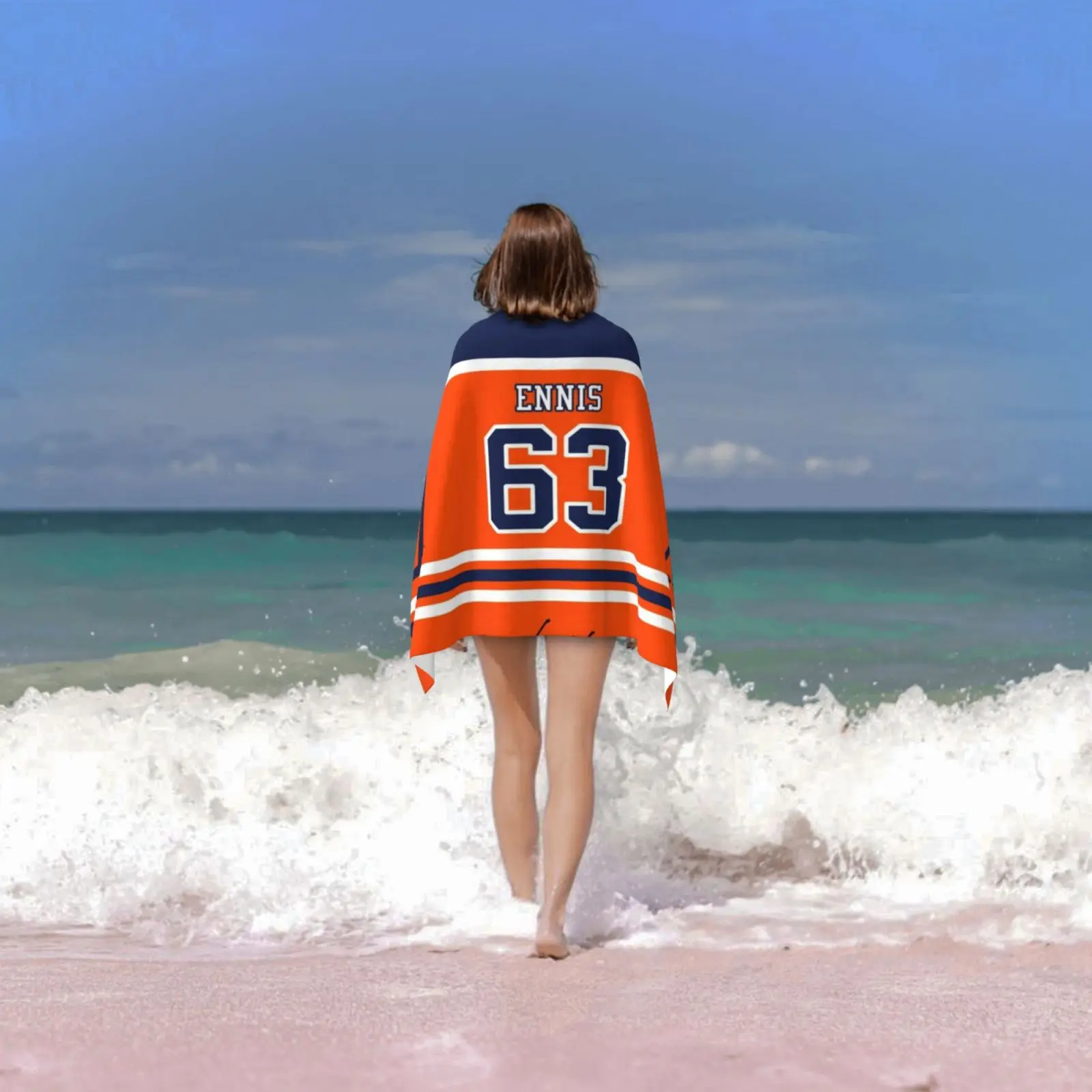 Тайлер Эннис # Ręcznik kąpielowy Edmonton 63, пляжная подушка Tyler Ennis Tyler Ennis Wayne Gretzky, Канада, США, шайба Team Club (art.: 3920cf022146b) - 3920cf022146b