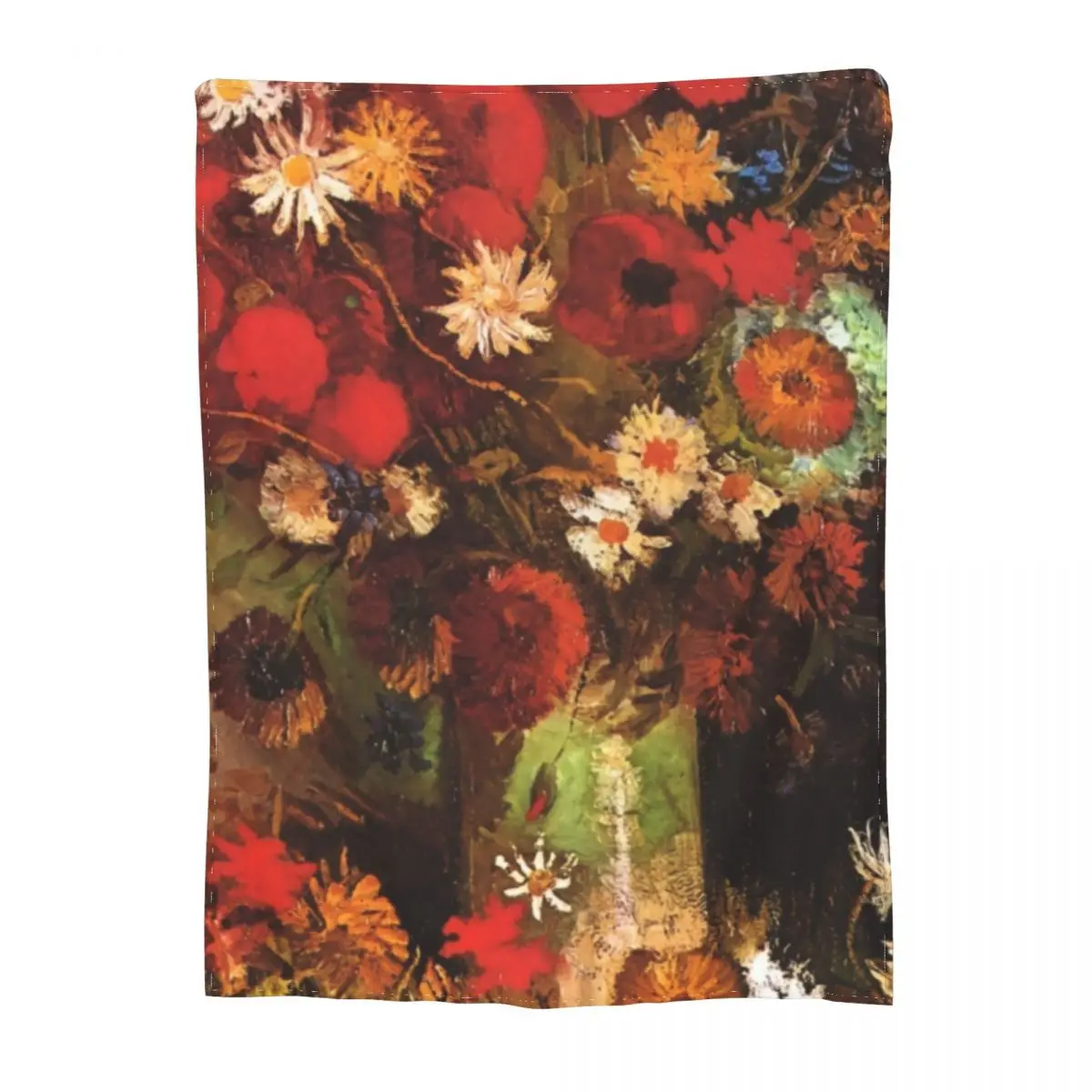 

Винсент Ван Гог одеяло Маки васильковые васильки пользовательский диван плед одеяло кровать милое одеяло s