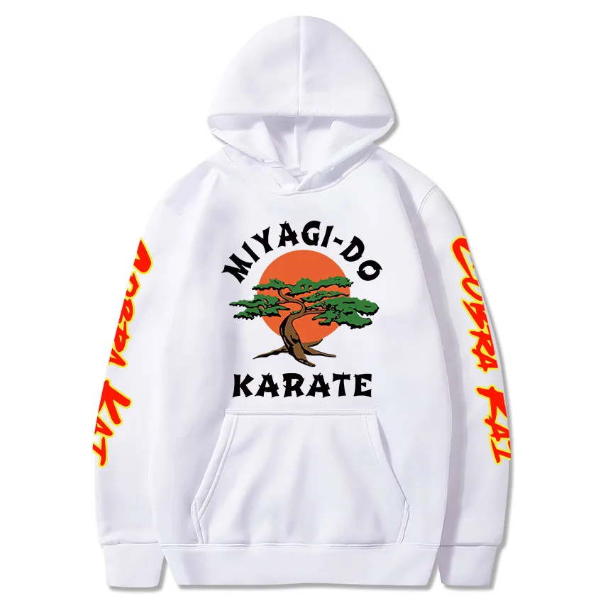 

Karate Kid for autumn/winter 2022, hooded man with velvet print and loose hoodie