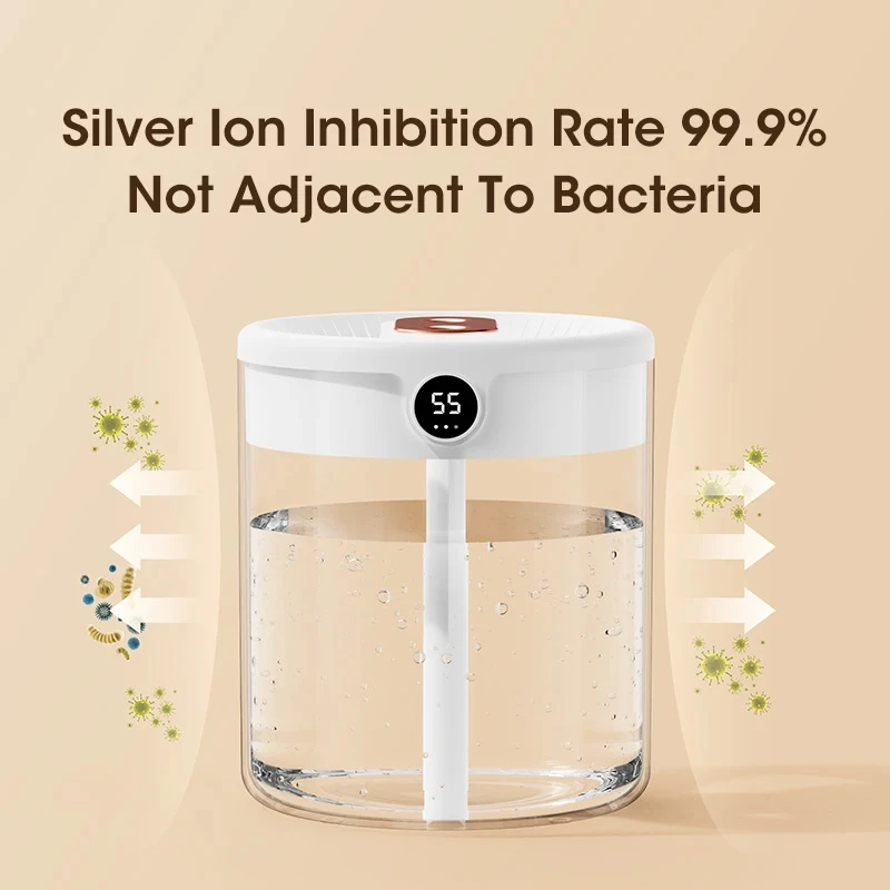 Увлажнитель воздуха большой емкости 2 л с ЖК-дисплеем