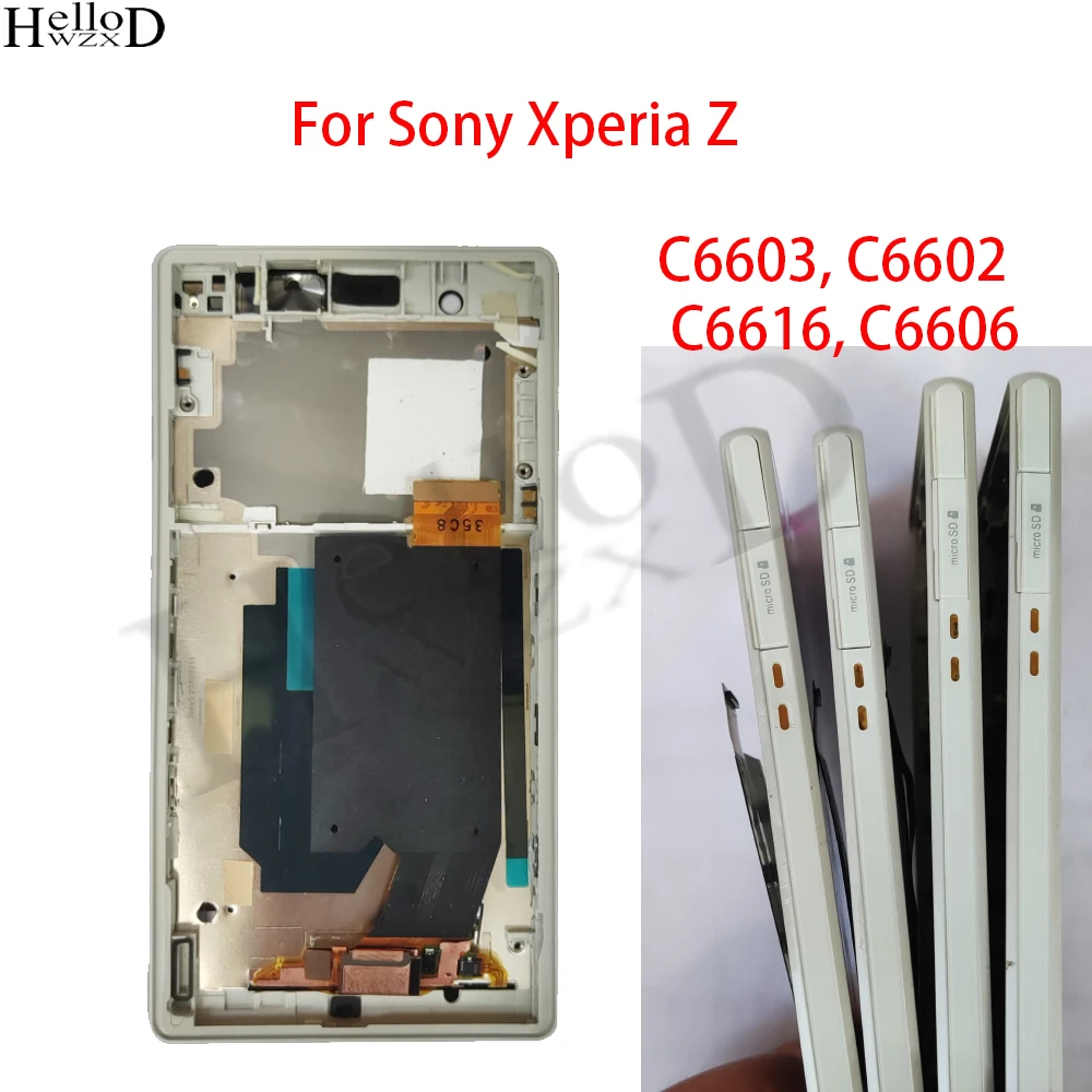 Оригинальный Полный экран для Sony Xperia Z C6603 C6602 C6616 C6606 ЖК-дисплей с рамкой сенсорный экран дигитайзер в сборе Оригинальный Полный экран для Sony Xperia Z C6603 C6602 C6616 C6606 ЖК-дисплей с рамкой сенсорный экран дигитайзер в сборе