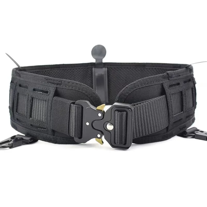 

Multifunction Outdoor Tactical Battle Belt Hunting Set Belt Military Inner Waist Belt With Phone Tool Bag For CS Shooting