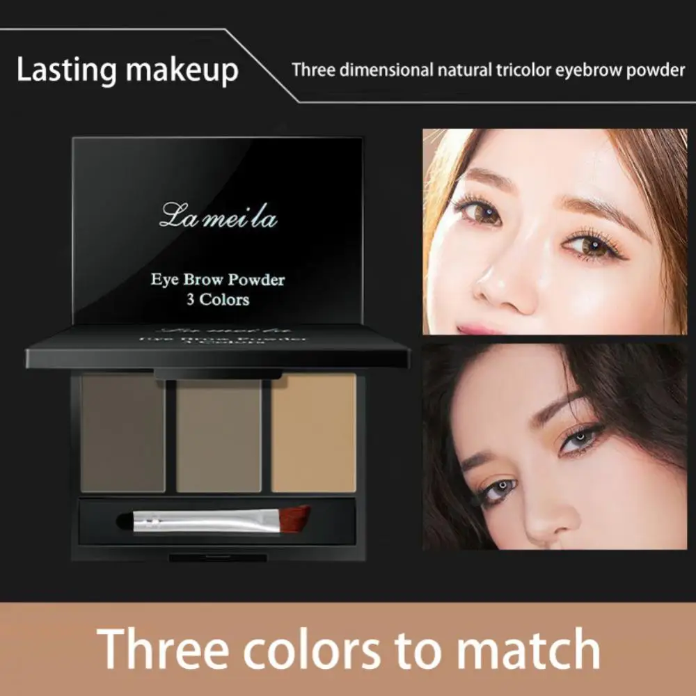 1/2PCS Colors Eyebrow Powder Palette Easy To Wear Waterproof Makeup Eye Shadow With Brush Professional Brow Enhancer |