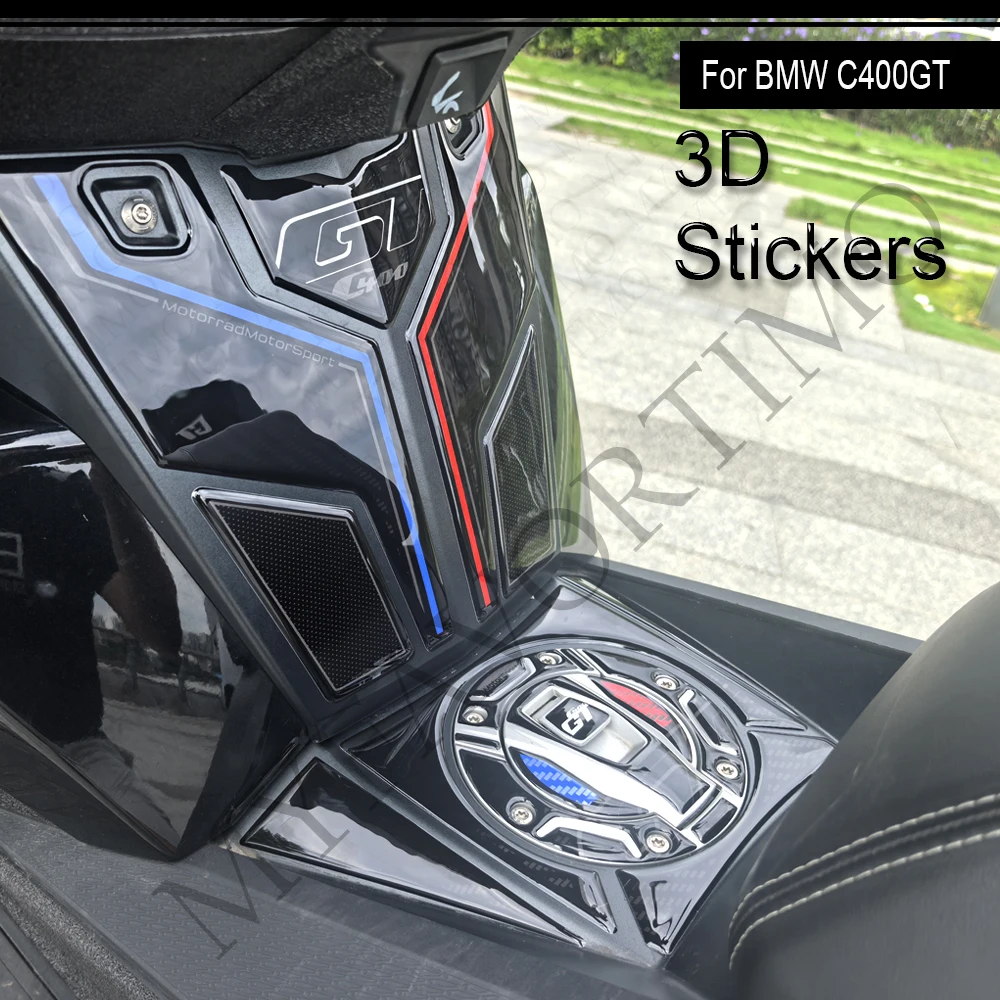 Фото Для мотоцикла BMW C400GT: комплект наклеек на топливный бак, обтекатель, передний обтекатель, крыло, наклейки-декали для скутера C400GT №2