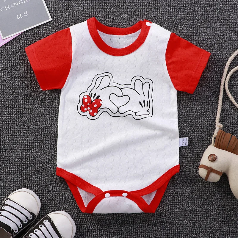 

Newborn Jumpsuit 2022 summer baby girls boys clothes Baby Onesie Cute Cartoon Toddler Clothes