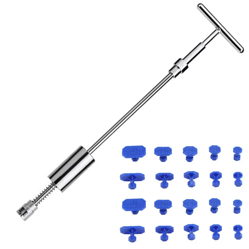 Набор инструментов для ремонта автомобильных вмятин 42 см, автомобильный съемник для вмятин, малые вмятины, набор для ремонта вмятин без краски, средство для удаления вмятин