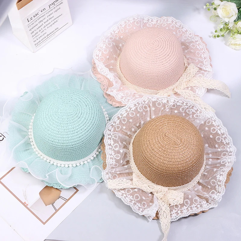 Соломенная шляпа и сумка через плечо для маленьких девочек модная пляжная Панама