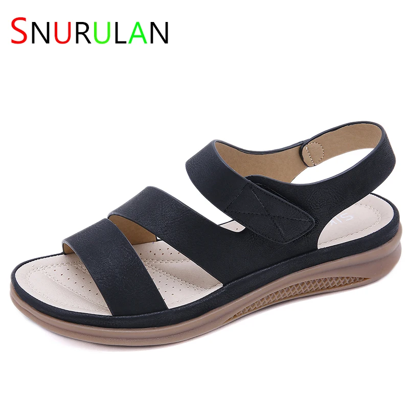 

Сандалии женские на плоской подошве, босоножки с ортопедическим супинатором, легкие удобные, на платформе, с ремешками, летняя обувь