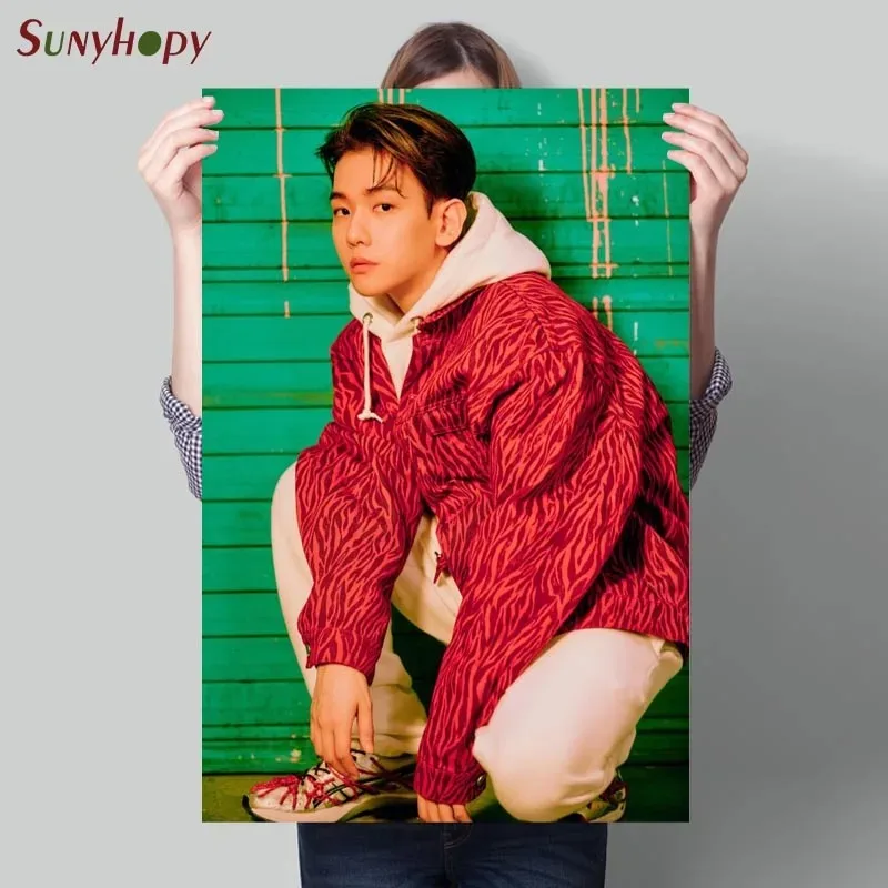 Exo Baekhyun холст плакат искусство ткань настенный печать