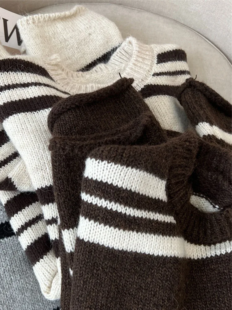 Повседневный Модный классический вязаный свитер офисные женские пуловеры в