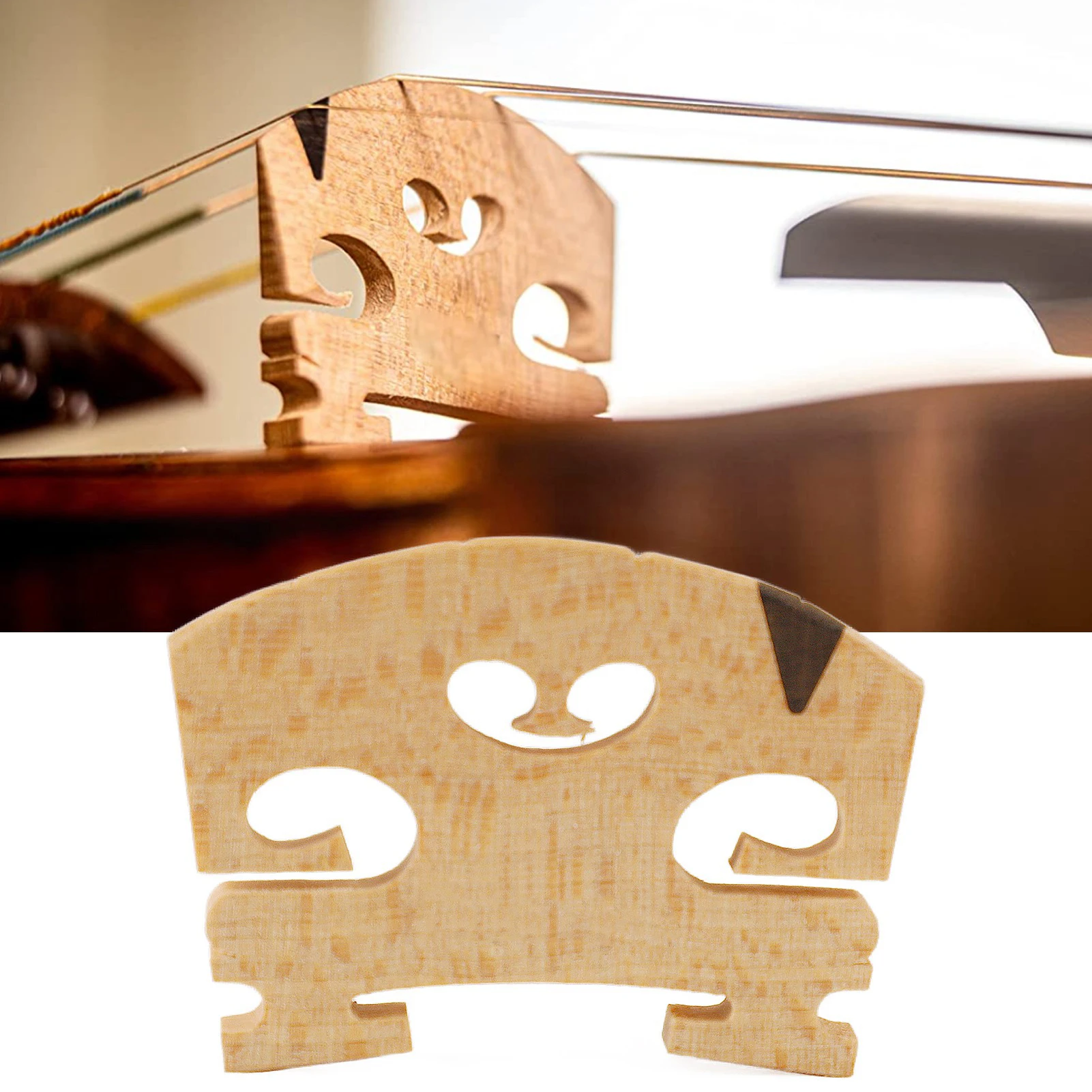 

4/4 Violin Bridge Maple Wood Violin Bridge For 4/4 Size Violin Musical Instrument Parts Accessories