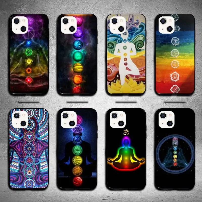 

Чехол для телефона с мандалой чакрами для iPhone 11 12 Mini 13 14 Pro XS Max X 8 7 6s Plus SE XR