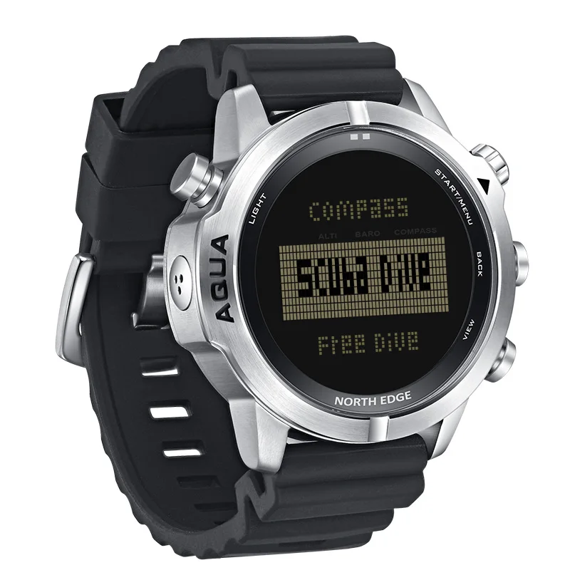 NORTH EDGE Sport Stopwatches Military Men's Digital Watches 100 M Waterproof Compass Altimeter NITROX AQUA Smart Diver Clocks