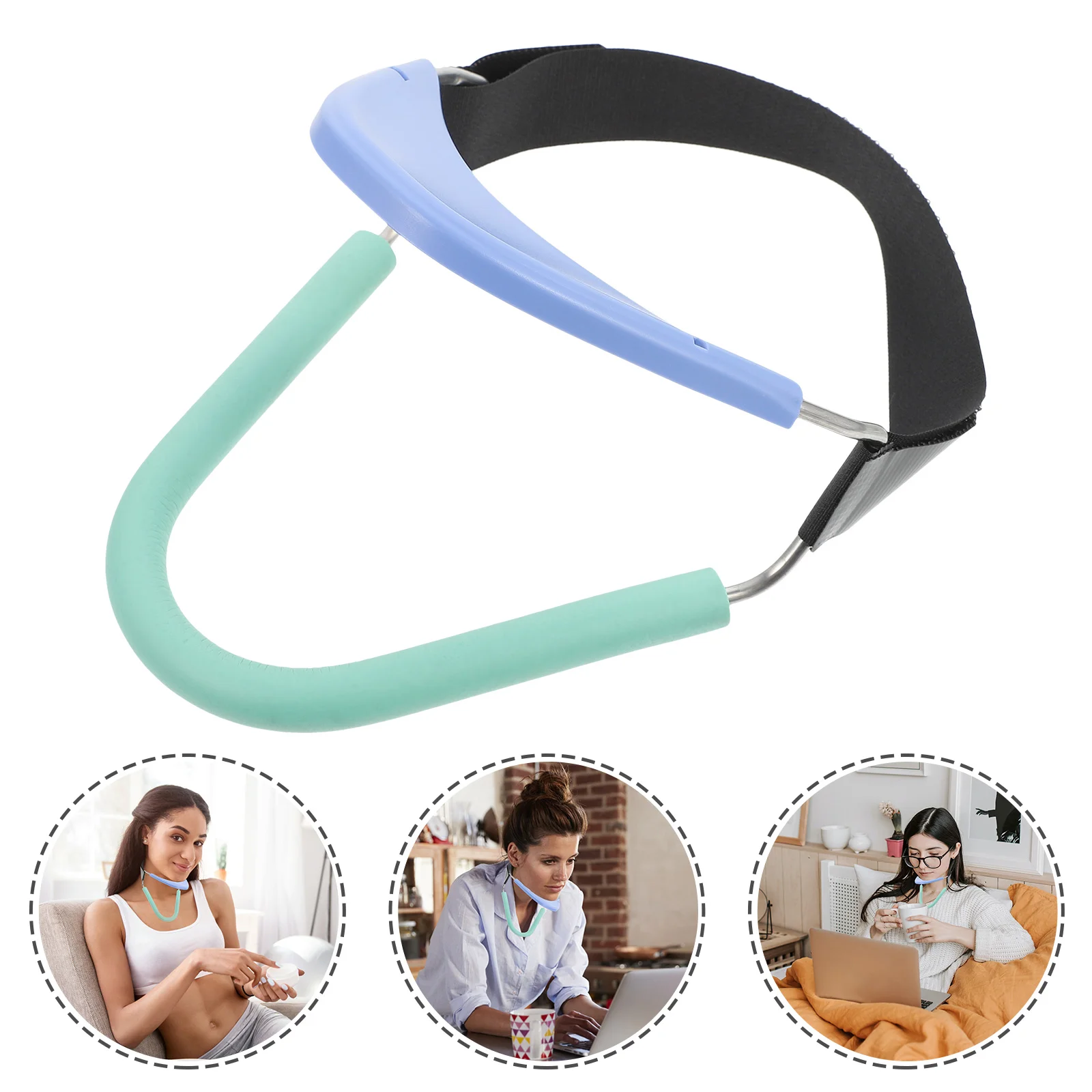

Neck Guard Holder Cervical Traction Orthotics Neck Collar for Office Home