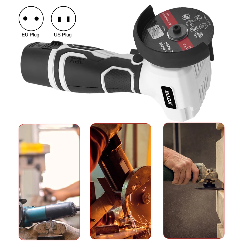 Миниатюрная Портативная Угловая Шлифовальная Машина 12 В С Аккумулятором 2000 мАч