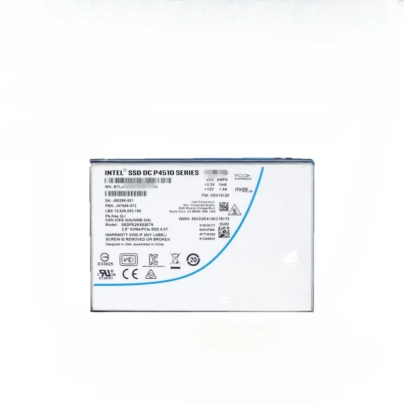 

P4510 1T 2T 4T 8T Enterprise Solid State Drive P4500 8T