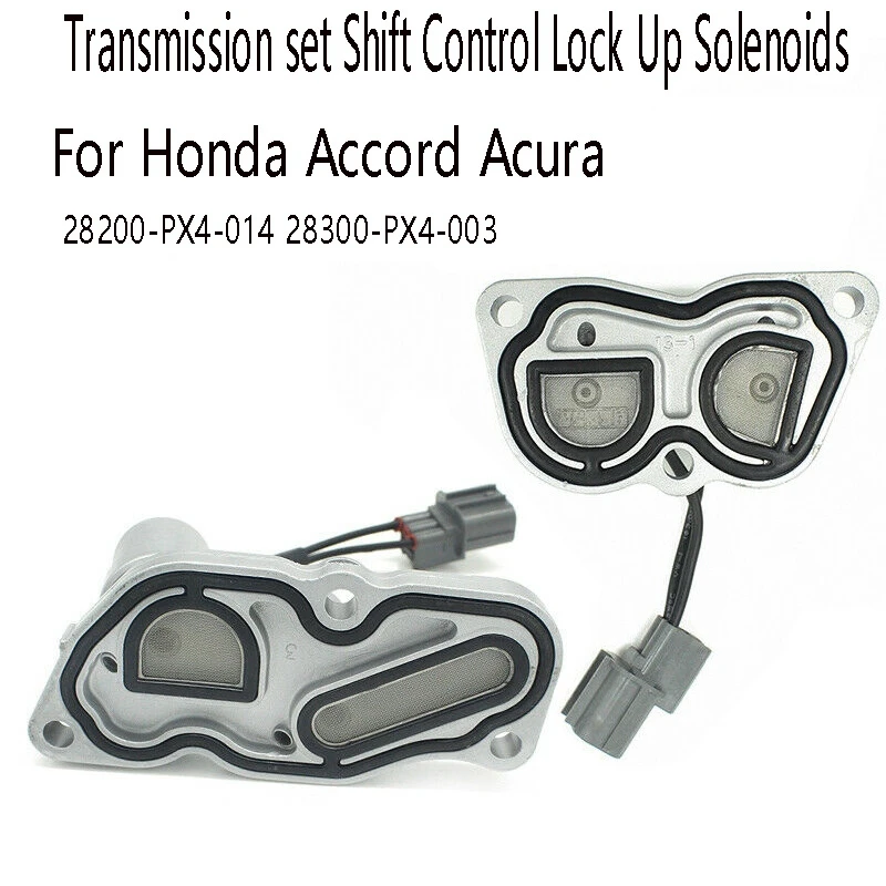 

2 шт. набор трансмиссии, Блокировка переключения передач, соленоиды для Honda Accord Acura 28200-PX4-014 28300-PX4-003