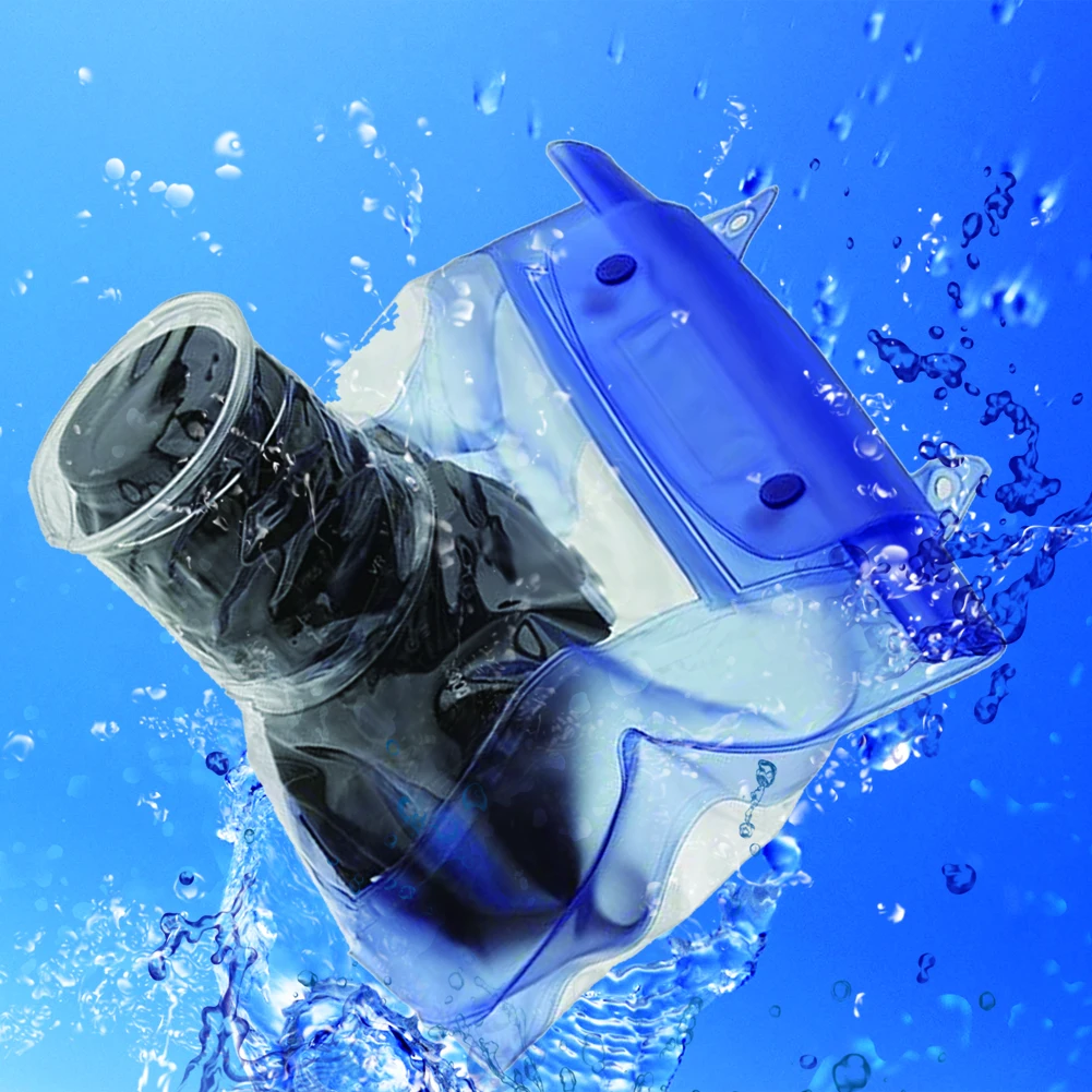 

Waterproof Transparent Camera Case for Canon Nikon DSLR SLR Underwater Housing Pouch Case PVC Digital Camera Lens Dry Protector