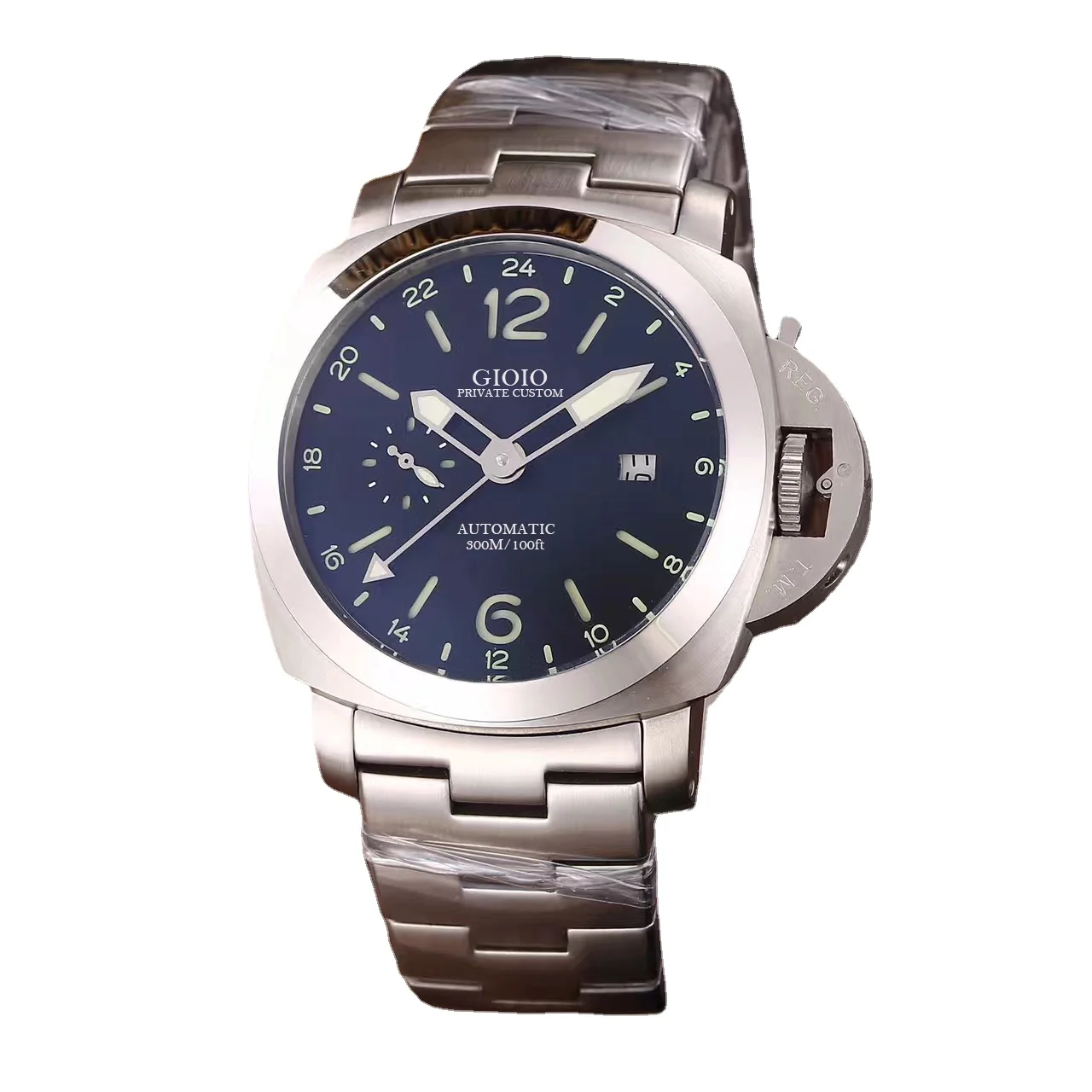 

men automatic mechanical watch black GMT