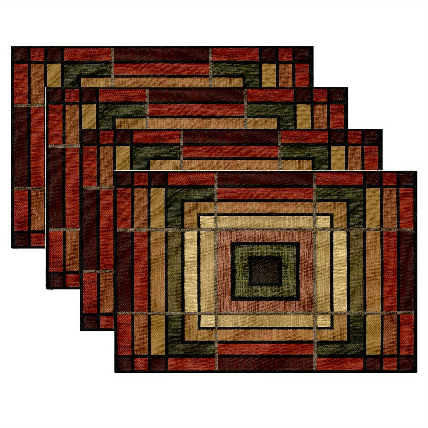 

Льняные прямоугольные коврики для стола 4 шт