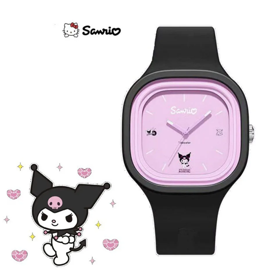 Sanrio Kawaii Hello Kitty My Melody Cinnamoroll Унисексуальные Силиконовые Наручные Часы