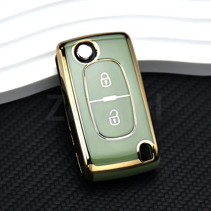 

Для Citroen C2 C3 C4 C5 C6 Xsara Berlingo ТПУ флип-чехол для дистанционного ключа автомобиля для Peugeot 207 307 308 407 607 807 Защитный брелок