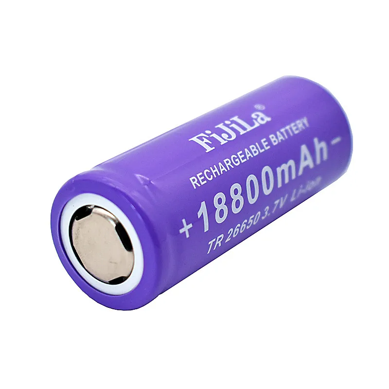 

Lithium Ion Rechargeable Battery 26650 3.7V 18800mAh+charger 40-50A Discharge LED Flashlight Charging Treasure Battery PowerTool