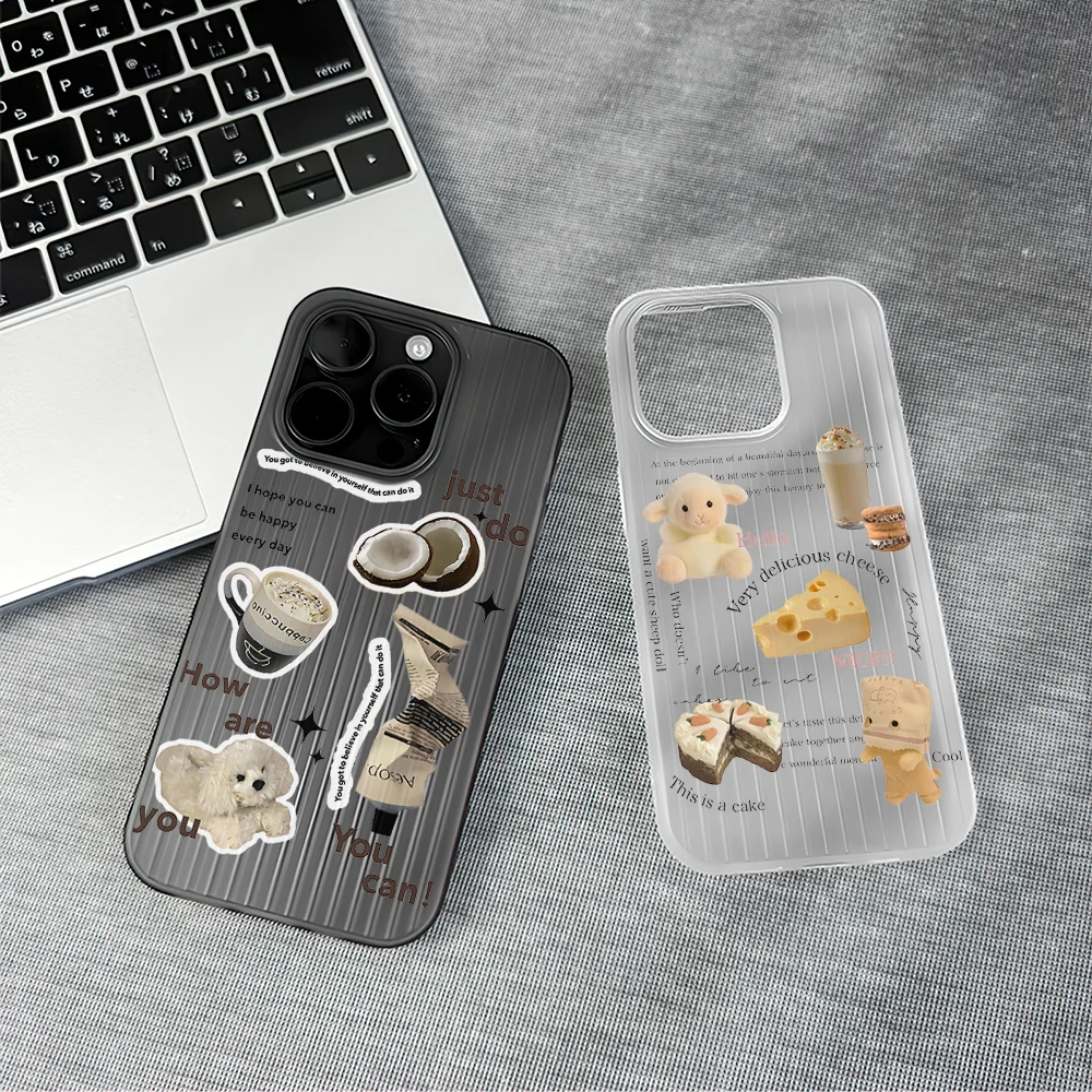 Чехол для телефона с изображением милого торта и сыра iPhone 12 11 13 14 15 Max Pro Plus