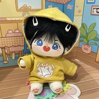 20cm star idol doll hoodie cute puppy kitten 2 color top 20cm cotton doll dress up accessories
