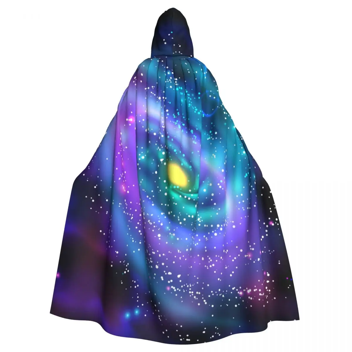 

Long Cape Cloak Spiral Galaxy Hooded Cloak Coat Autumn Hoodies
