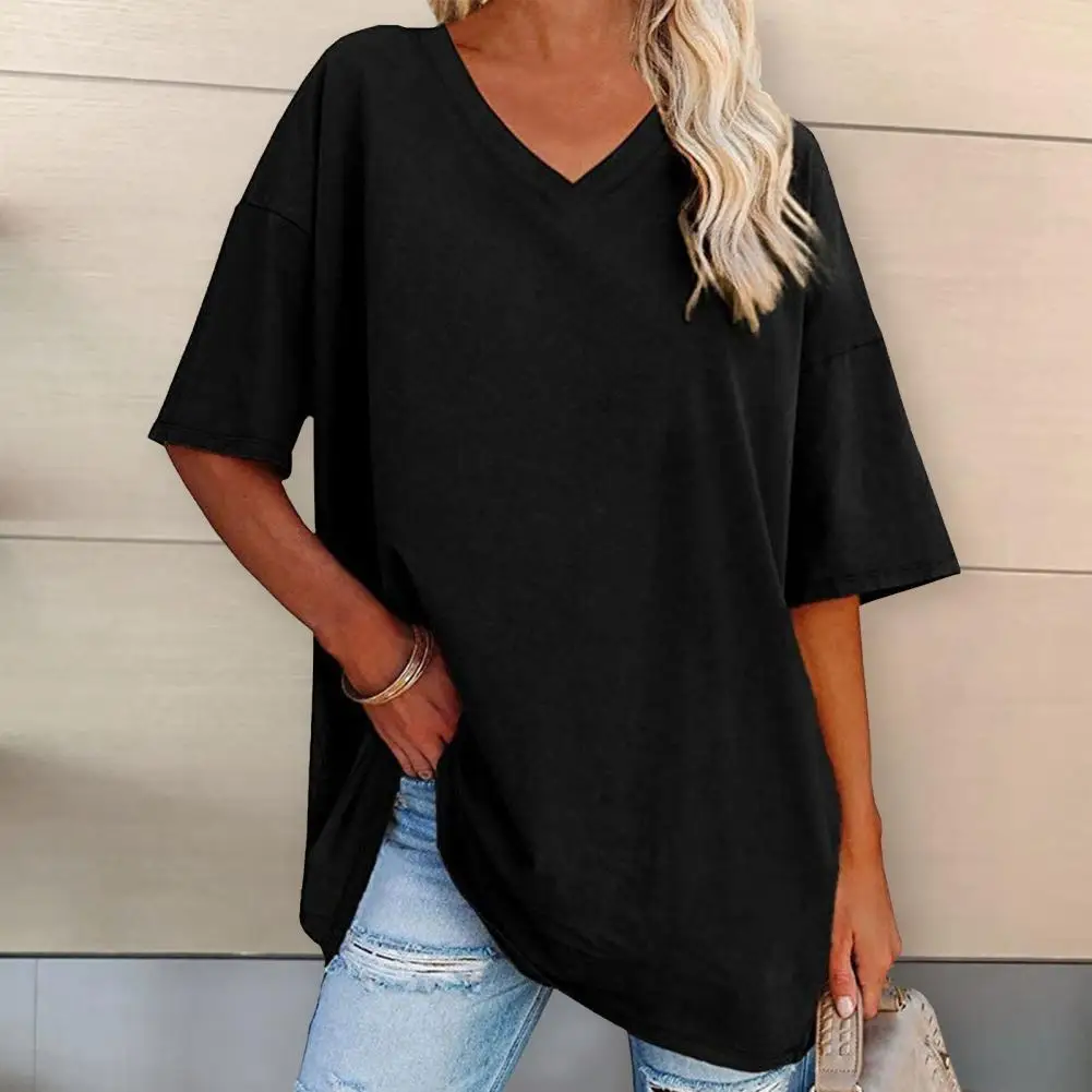 

Женская футболка с V-образным вырезом и коротким рукавом