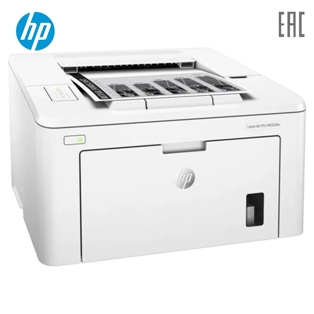 Принтер лазерный HP LaserJet Pro M203dn черно-белый белый | Компьютеры и офис