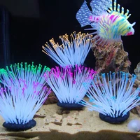 silicone artificial fish underwater lights tank aquarium coral plant light underwater water light weeds decors luminous seahorse