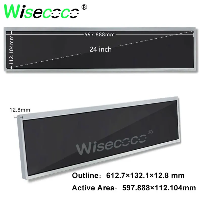 Wisecoco Ultrawide 24-дюймовый игровой аркадный автомат Marquee дисплей растягивающийся бар с