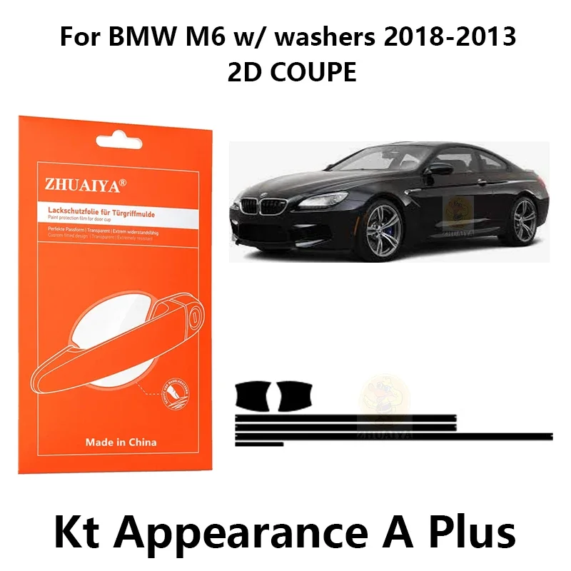 

Защитная пленка ZHUAIYA для красок дверной ручки, ТПУ PPF для BMW M6 w/стиральных машин 2018-2013 2D COUPE