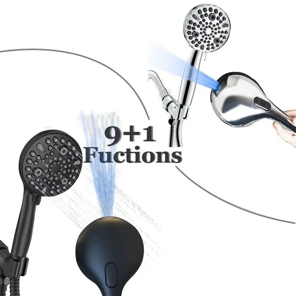 

Adjustable Shower Head Handheld High-pressure Water Saving Bathroom Accessories Shower Nozzle Sprayer