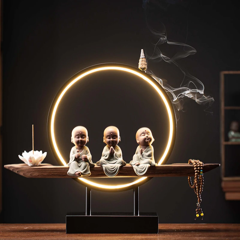 

Zen Backflow Incense Burners Free Shipping Buddha Ramadan Filtter Incense Burners Chinese Organizer Incensario Home Decoration