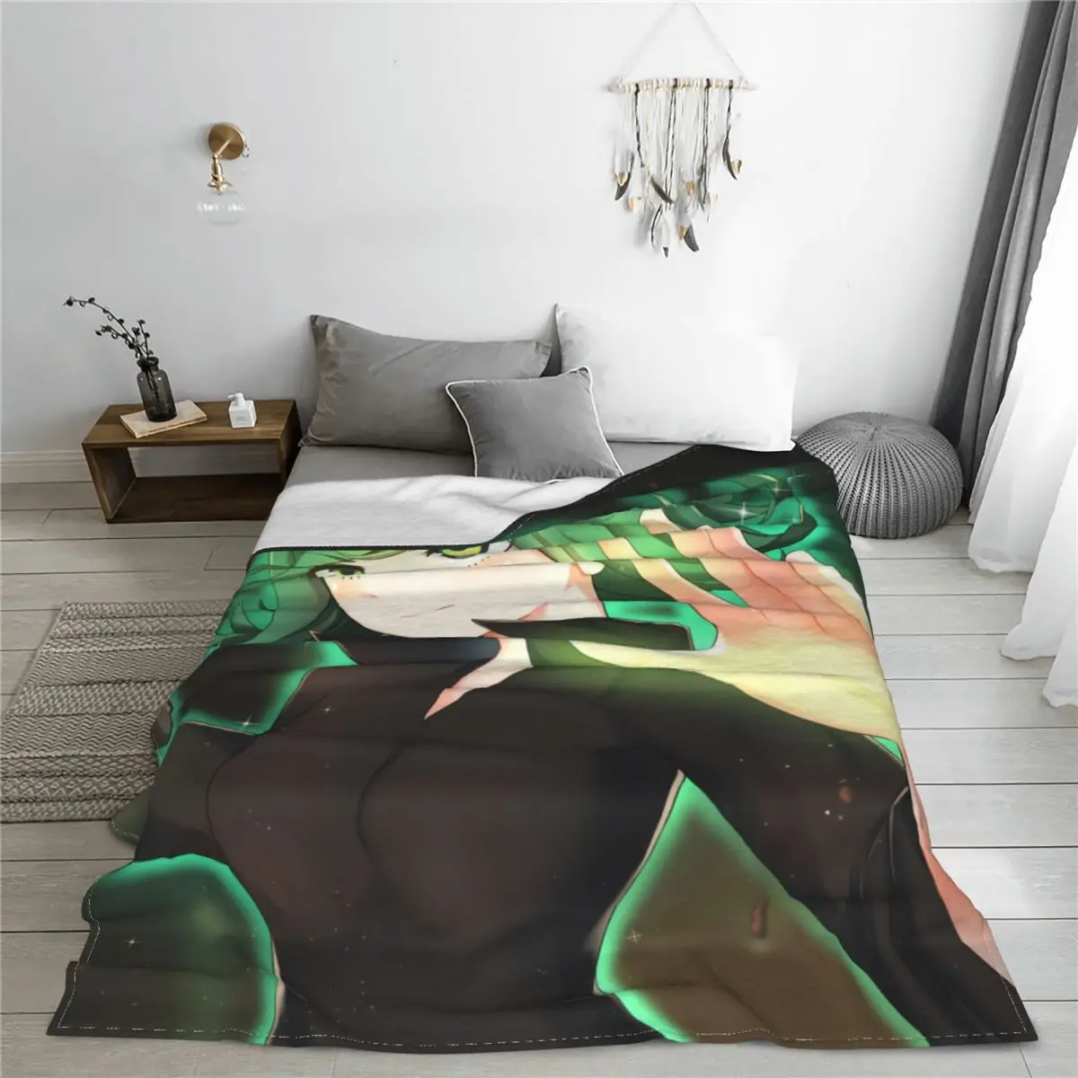 Одеяло Tatsumaki One Punch Man с ужасом Торнадо для фотосессии супермягкое одеяло дешевое